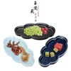 Tea Trays Japanese-Style Ceramic Fruit Plate Vintage Xiangyun Home B & Snack Restaurant Dish Dessert Cake