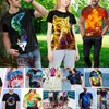 Custom Sua camiseta 3D exclusiva para homens moda Hip Hop O-Gobes de manga curta Tops abstratos Harajuku mens de masculino 240412