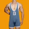 Mens Sexy Tight Contrast Color Stretch Jumpsuit Body Shaping Simple Thin Letter Printed Sports Fitness Jumpsuit Men 240410