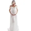 Maternity Dresses Maternity Trailing Long Dresses Sexy Photo Photography Props Pregnant Women Black White Soft Lace Chiffon Pregnancy Maxi Gown 240412