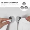 Hooks 3 Pcs Plastic Hanging Towel Wall Kitchen Holders Rack Push Towels Bathroom Free Punch