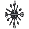 Wall Clocks Kitchen Clock Exquisite Appearance Black Multi Purpose Home Decoration For Living Room Bedroom