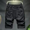 Män denim shorts sommar plus storlek 10xl 7xl casual lös stretch cowboy hög midja kort jean manlig stor storlek denim byxor 240329