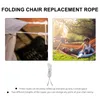 4 PCs Chaise corda Sun Cadeiras de espreguiçadeiras Substituição Cordas de baralho Reclinners Ferramenta de reparo Oxford Longue cordas