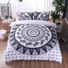 Ensemble de literie Bohemian National Style Cotton Bedclothes 3pcs Printing Set Soft Touch Quilt Coup de couverture d'oreiller