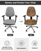 Leopard Print Elastic Armchair Computer Chair Cover Stretch Removable Office Chair Slipcover Living Room Split Seat Covers