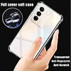 Étui doux du téléphone transparent pour vivo v27 hd tpu transparent couvercles shell pour vivo v 27 6,78 "pouces v2231.