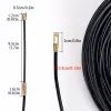 3mm kabel tryck dragare fiberglas svart elektrisk guide enhet kanal orm rodder fiskband väggtråd ledning 5 meter till 40 meter