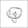 Schmuckeinstellungen 20 Styles Perlenringe Accessoires S925 Sterling Sliver für Frauen verstellbare Größe Ring Weihnachtsgeschenk Ganze Dhgarden Dh4j6