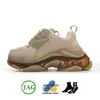 Sneakers Triple S Trainer Tasarımcı Sneaker Sıradan Ayakkabılar Erkek Kadınlar Siyah Beyaz Mavi Kırmızı Yeşil Sarı Öğrenilen Erkek Platform Boyutu 35-46