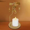 Candle Holders Rotating Holder Rotary Candlestick Tea Light Tray For Home Dinner Table Living Room Decor Ornament