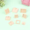 1Set 1:12 Dollhouse Miniature Wood Photo Frame With Rear Cover Furniture Model For Doll House Decor Kids Pretend Play Toys