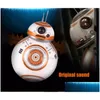 電気/RC航空機面白いおもちゃ宇宙戦争ミニフィグBB8フィギュアモデルスマートロボットダンススピニングボールライトキッドスターデバステーターボーイDHBGH