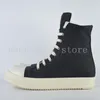 Casual schoenen Owen Seak Dames canvas high-top enkel luxe trainers laarzen veter sneaker merk zip herfst plat zwart