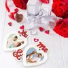 Cornici di San Valentino PO Frame a forma di Valentine che mostra il caffè