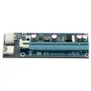 2024 VER006C PCI-E RISER CARD 006C PCIE 1X〜16X EXTENDER 60cm 100cm 100cm USB 3.0ケーブルSATAから6ピン電源コード