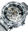 WINNER Official Fashion Skeleton Men Watches Silver Top Brand Luxury Mechanical Mesh Strap Crystal Iced Out Ultra Thin Ladies 20113902292