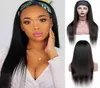 Aircabin Head Bandı Peruk İnsan Saç Kemik Düz Glueless Brezilyalı Remy S Siyah Kadınlar İçin Yarı 5224916