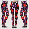 Women's Pants Lovesy Stripes Day Print Leggings For Yoga Running Valentine's