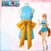 Anime kostuums anime wano country nami cosplay kostuum wanokuni nami sexy kimono jurk Halloween kostuumpruik voor vrouwen 240411