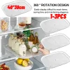 Turntable Organizer For Refrigerator 360 Rotatable Rectangle Storage Rack Clear Turntable Rack For Kitchen Cabinet Table Pantry