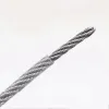50m 0,5 mm-3 mm PVC enveloppe en acier flexible Câble filaire à fil de fil Soft Transparent 304SS