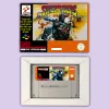 Tillbehör Sunset Riders Action Games för SNES 16 -bitars USA NTSC eller EUR PAL Videospelkonsoler