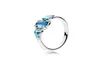 100% 925 Sterling Silber Blue Diamond Saphir Ring mit Originalkisten Anpassung Style Ehering Valentinstag Geschenk für Frauen 9530768