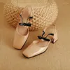 Dress Shoes Oversize Large Size Big High-heeled Square Toe Thick Heel Bow Decoration Single Shoe Is Sweet