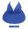 Visir Ball Caps New Womens Summer Sun Hat Fashion Ponytail Beach Cap Ladies Outdoor Sun Visor Hat 240412