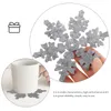 Assiettes 8 PCS Christmas Couis de flocon de neige Boissons Cup Tasse de fête de fête