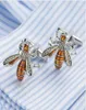 Vagula New Enamel Bee Cuff Links Men French Shirt Cufflinks Creative Brass Gemelos 3962305167