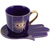 Cups Saucers Cup Coffee Mug Ceramic Eye Mugs Tea Evil Porcelain Espresso Turkish Eyes God Amulet Latte Mulled Drinking Style
