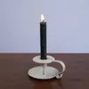 Candle Holders Modern Aesthetic Metal Iron Tealight Holder Small Birthday Nordic Style Cute Adornos Para Casa Home Accessories