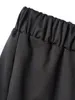 Черная черная цепь кружевные брюки для женщин для женщин летние эластичные талию укороченные леггинсы 240412
