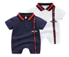 Retail 024 mois Baby Rompers Infant Boy Designer Vêtements à manches courtes NOUVELLE-NEURNE JUMPSUIRES COTTON COPTON TODDLER9232687