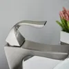 Bathroom Sink Faucets Senlesen Brushed Nickel Basin Faucet Tall/ Short Style Brass Deck Mounted And Cold Water Mixer Tap For Vessel