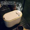 AROMATHATEROPY 4L TRASH CAN BASSHTOP WETSKTOP WETBACET Outdoor Home Electronic Garbage Bin Conster Waste Mini Smart Trash Can