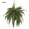 Fiori decorativi pianta sospesa con fogliame verde artificiale elegante durata duratura per interni o esterni