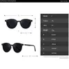 Lunettes de soleil 2024 Nouvelles lunettes de soleil polarisées Femmes Hommes Fashion Round Brand de la marque