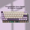 Accessoires 123 touches Keycap PBT personnalisé xvx Profil de touches japonaises violet colorant sublimatio pour GH60 / rk61 / gk64 / womier66 / alt61/87/104 Keyboards