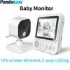 Baby Monitors 무선 2 방향 2 방향 IPS 화면 브랜드 2.8 인치 베이비 모니터 화상 통화 Nanny Lullaby Night Vision 온도 ABM900C240412