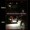 1pc 120cm Universal Car Side Door Open Flowing Warning Light Strip Welcome Safety Red White LED Ambient Light