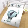 Ensemble de literie Fabricants de ventes directes Biological 3D Imprimé quatre pièces Enfants Étudiants Dormitory Cartoon CUS