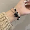 Bracelet perlé à la mode et belle mode couple mode gothique joaillerie halloween accessoires