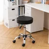 Modern Message Saddle Chair With Footrest&Swivel Adjustable Leather Chair Medical Spa Drafting Stool with Back For Home/Office