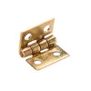 10Pcs 1/12 Dollhouse Miniature Small Metal Hinge Small Wooden Gift Box Exquisite Jewelry Copper Door Hinges Hardware Tool Supply