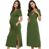 Maternidade Vestidos de verão Vestido de enfermagem PremaMa de verão Mulheres de manga curta Gestante Gestante Vestidos de Maternidade de Maternidade Photoshoots 24412