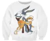 FashionNewest Fashion Womenmen Bugs Bunny Looney Tunes 3D Tryckt Casual Sweatshirts Hoody Tops S5XL B47968310