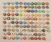 Whole 50pcslot Big Hole Beads for European Bracelet Lamwork coloured glaze DIY Charms Fit Beaded Bracelets Mix8030675